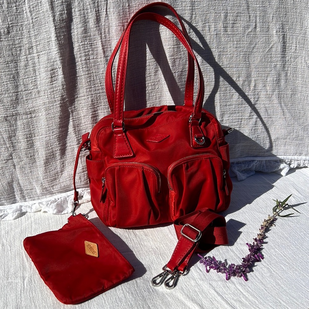 MZ Wallace Roxy Bedford Handbag color Poppy.❤️